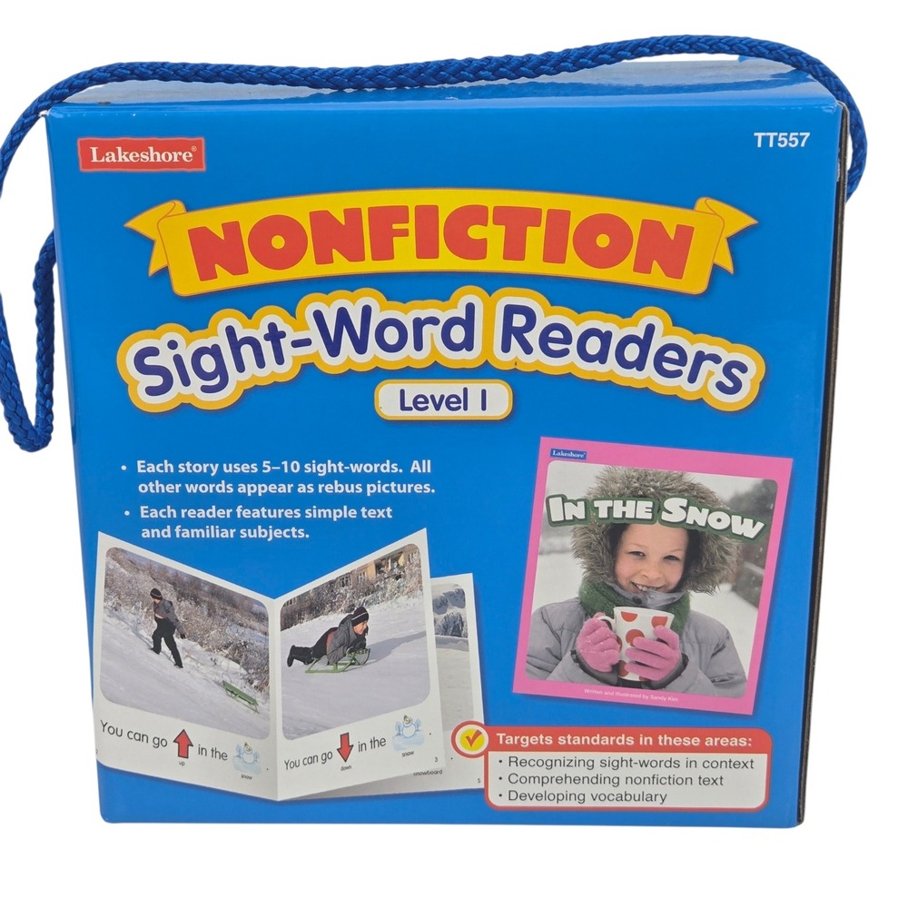 Lakeshore Nonfiction Sight-Word Level 1 Readers 20 Book Box Set TT557 MINT 2011